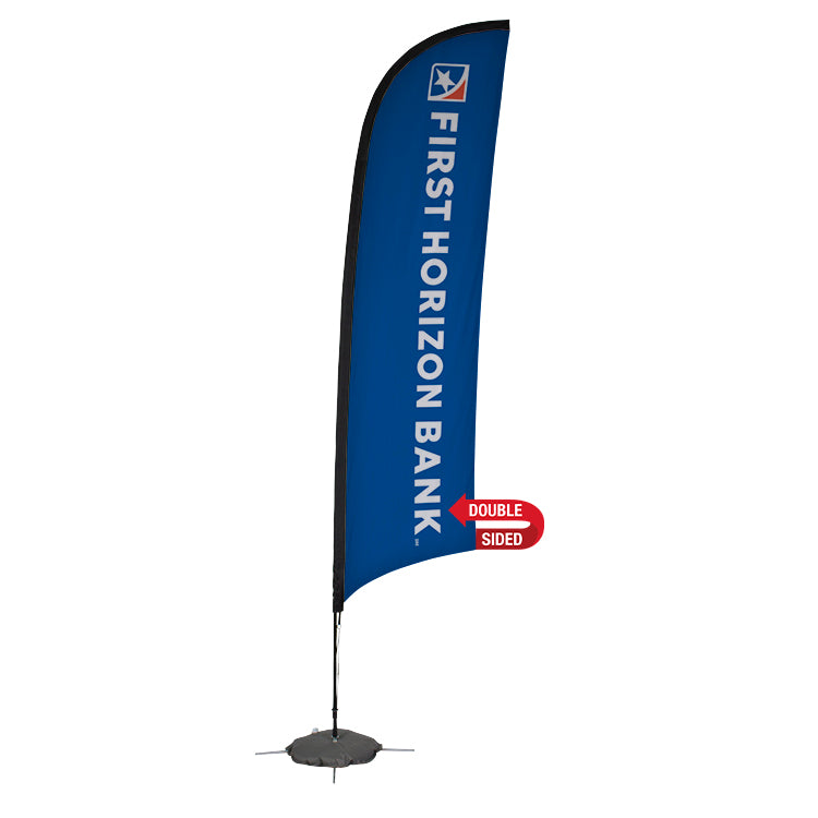 FHB - 13' Premium Razor Sail Sign Flag Kit Double-Sided With Scissor base