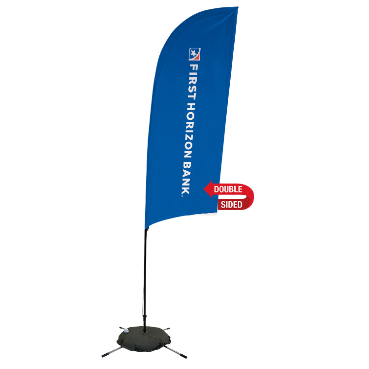 FHB - 9' Streamline Razor Sail Sign Flag Kit Double-Sided With Scissor Base (Case of 2)