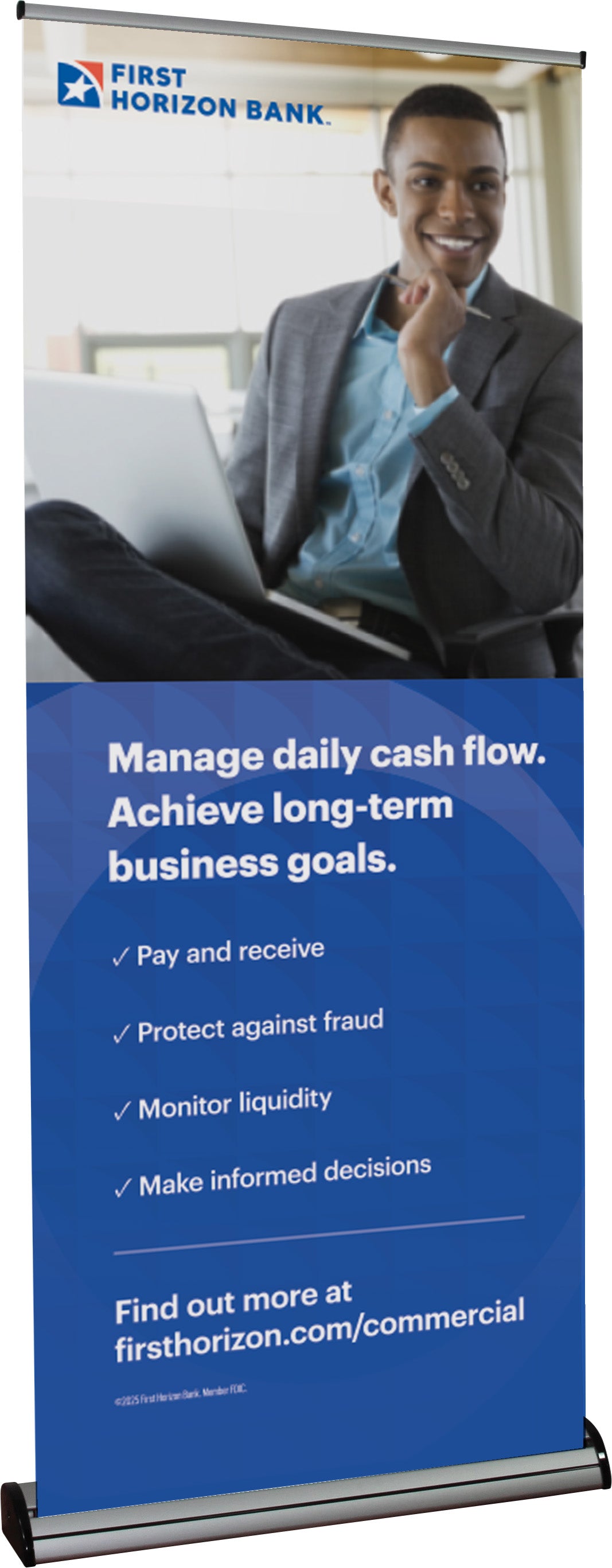 FHB - Barracuda 850 Retractable Banner Stand - Small Business Man