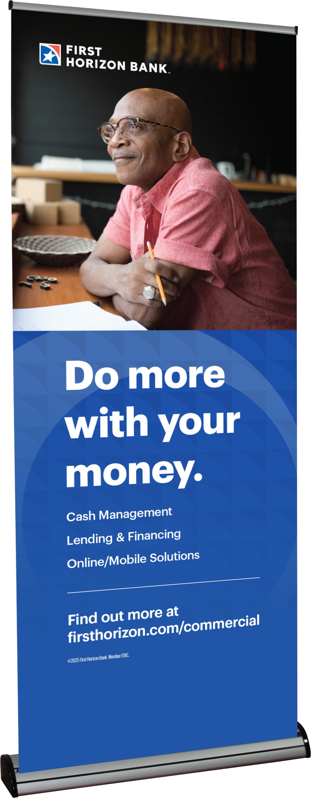 FHB - Barracuda 850 Retractable Banner Stand - Treasury Services