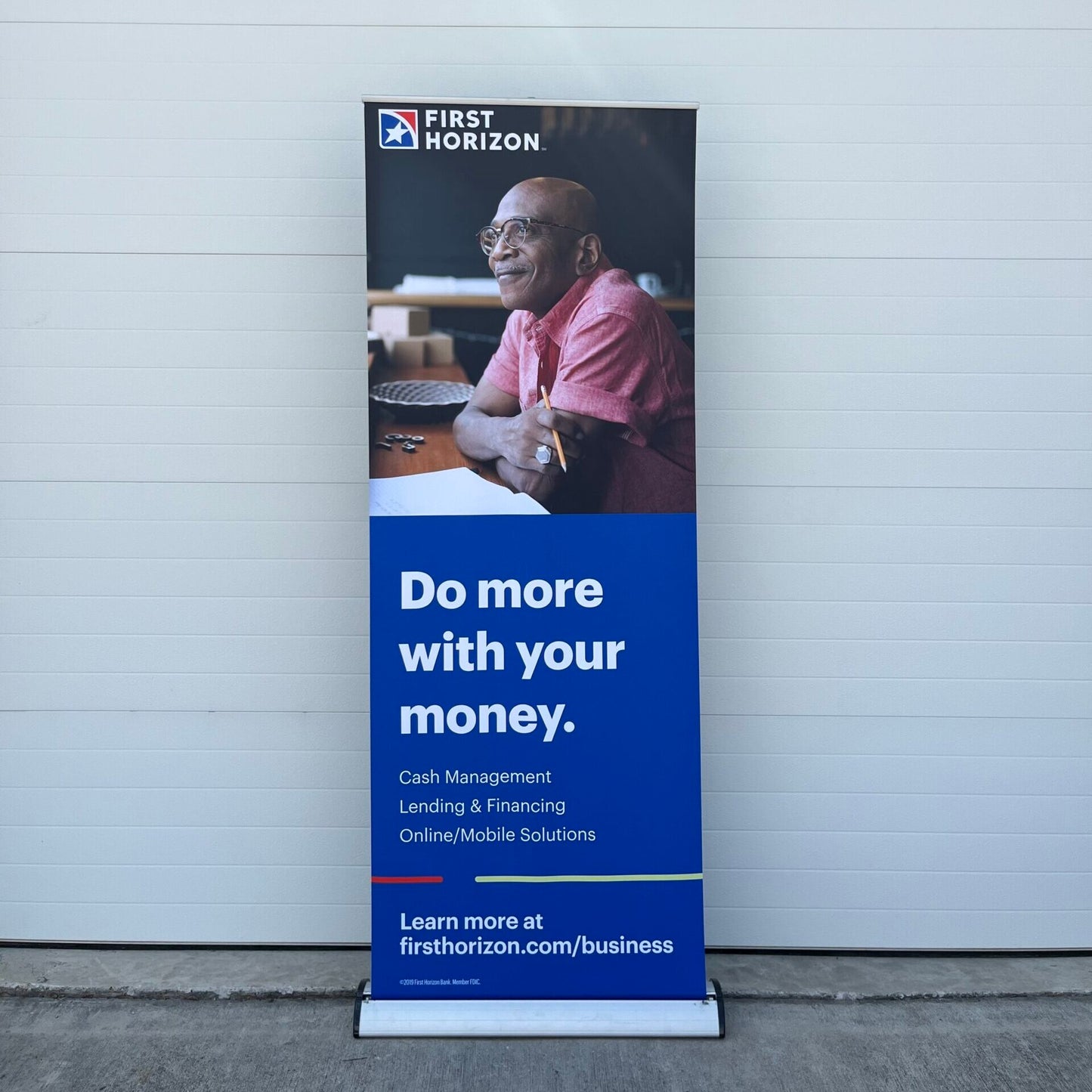 Small Business Man Banner Stand