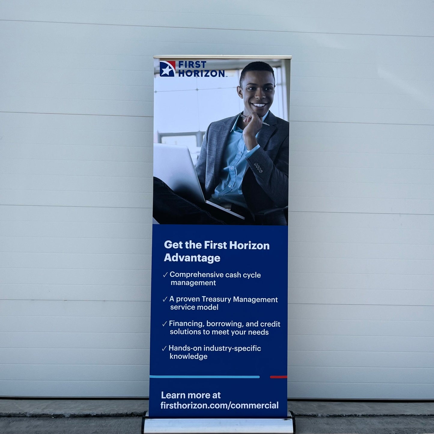Treasury Services Banner Stand